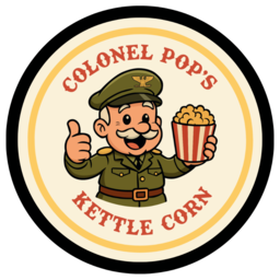 Colonel Pop's Kettle Corn logo